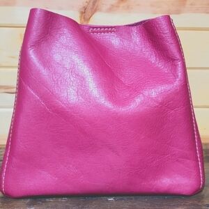 Portland Leather Butterfly Bucket Hibiscus and matching Sidekick